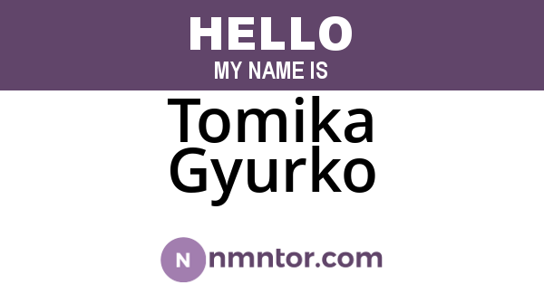 Tomika Gyurko
