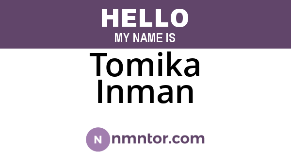Tomika Inman