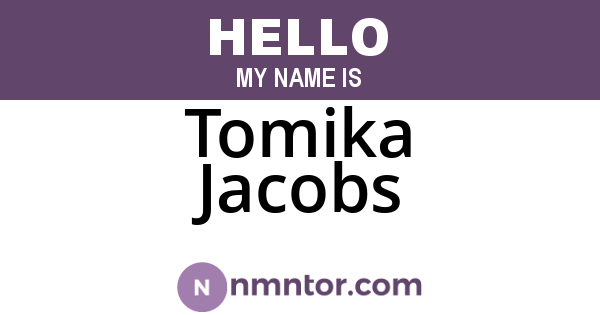 Tomika Jacobs