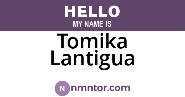 Tomika Lantigua