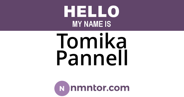 Tomika Pannell