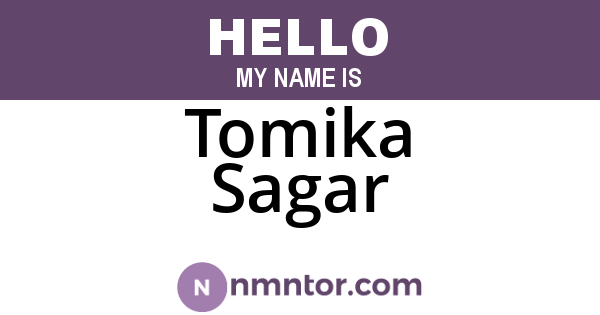 Tomika Sagar