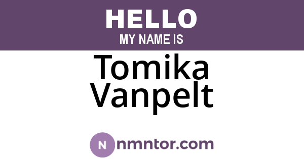 Tomika Vanpelt