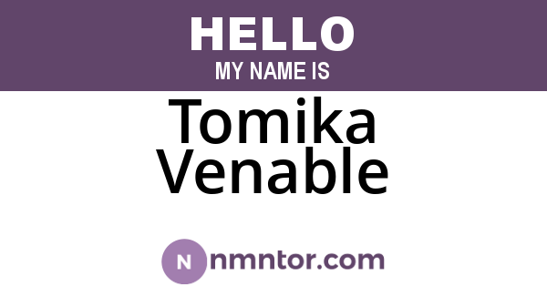 Tomika Venable