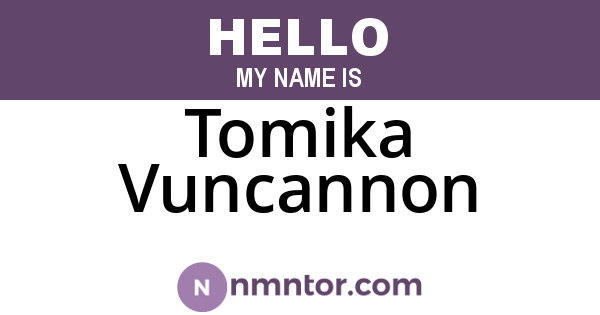 Tomika Vuncannon