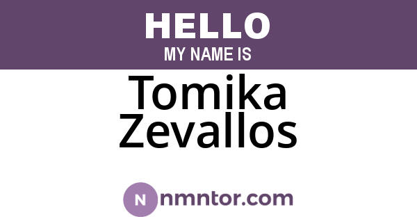 Tomika Zevallos