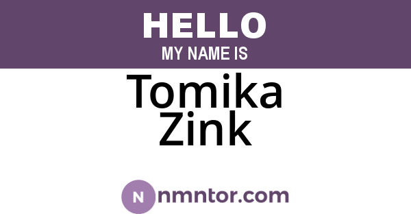 Tomika Zink