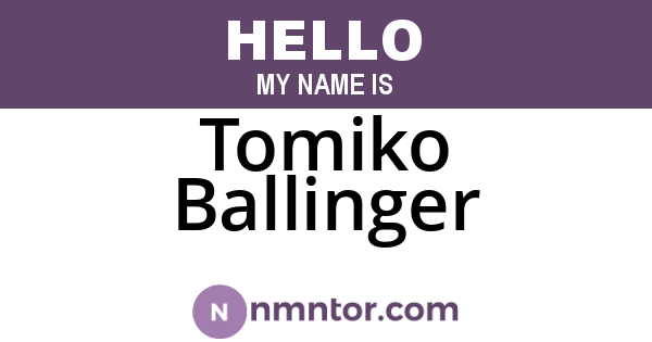 Tomiko Ballinger