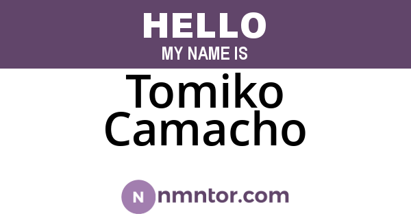 Tomiko Camacho