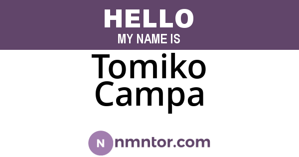 Tomiko Campa