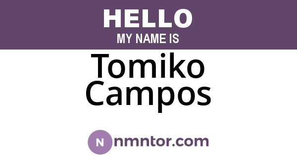 Tomiko Campos