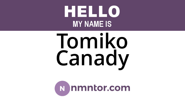 Tomiko Canady