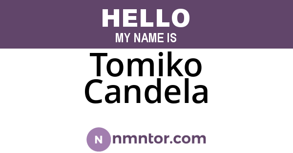 Tomiko Candela