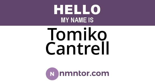 Tomiko Cantrell