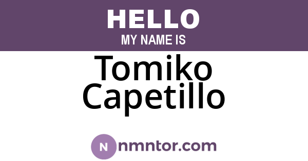 Tomiko Capetillo