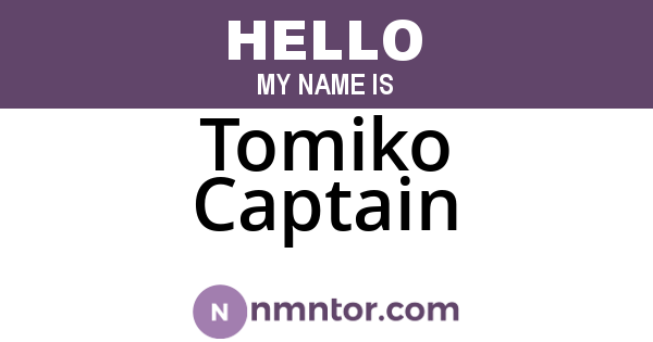 Tomiko Captain