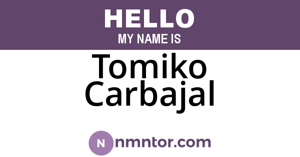 Tomiko Carbajal