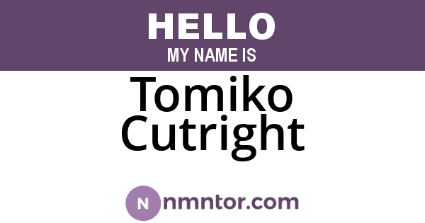 Tomiko Cutright