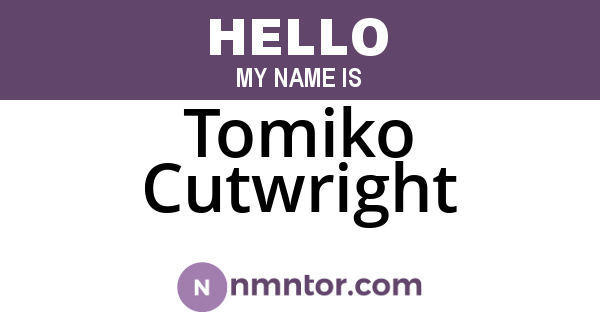 Tomiko Cutwright
