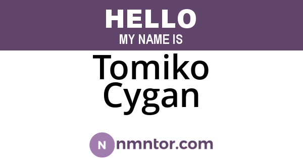 Tomiko Cygan