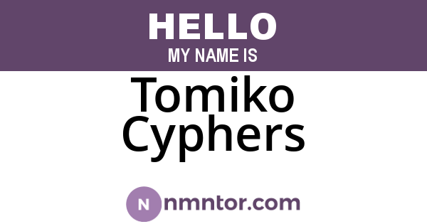 Tomiko Cyphers