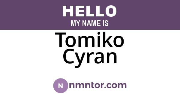 Tomiko Cyran
