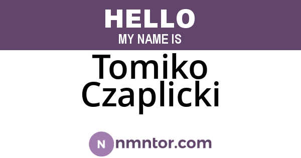 Tomiko Czaplicki