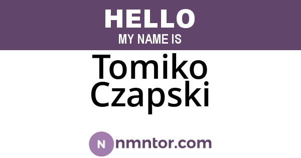 Tomiko Czapski