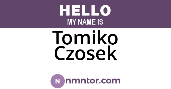 Tomiko Czosek