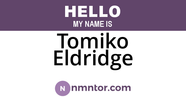 Tomiko Eldridge