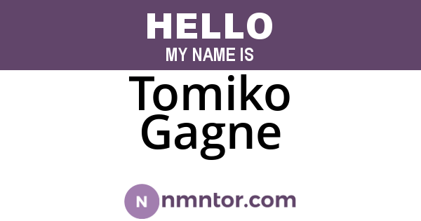 Tomiko Gagne