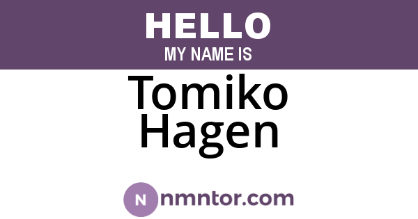 Tomiko Hagen