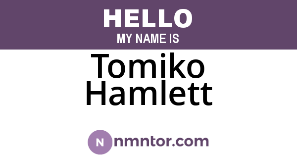 Tomiko Hamlett