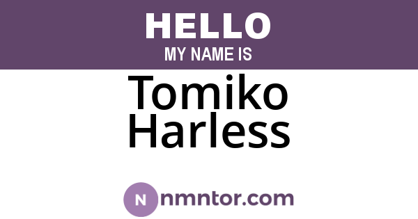Tomiko Harless