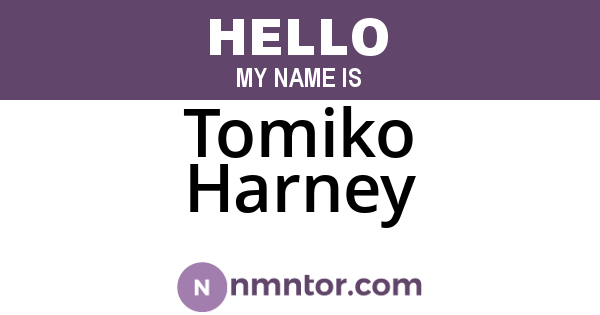 Tomiko Harney