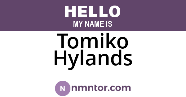 Tomiko Hylands