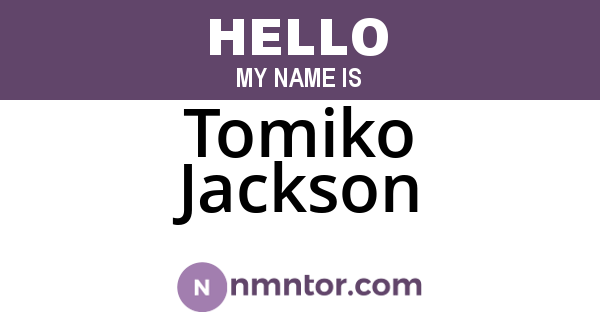 Tomiko Jackson