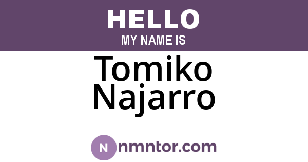 Tomiko Najarro