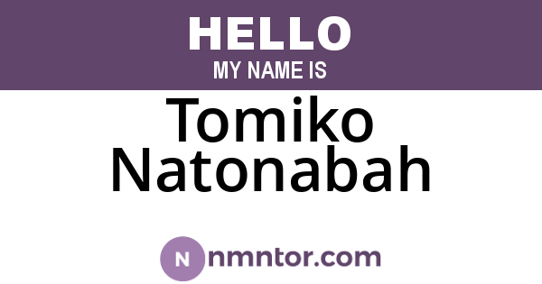 Tomiko Natonabah