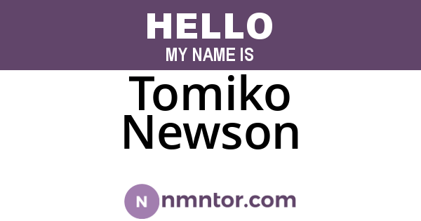 Tomiko Newson