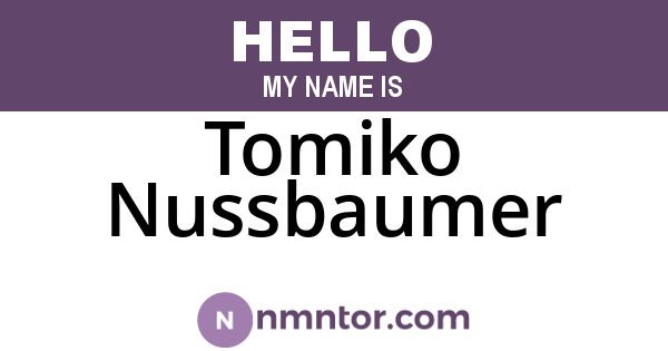 Tomiko Nussbaumer