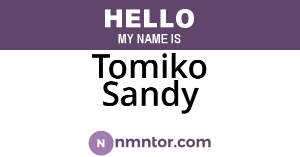 Tomiko Sandy