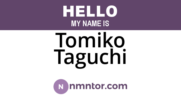 Tomiko Taguchi