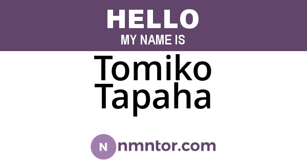 Tomiko Tapaha