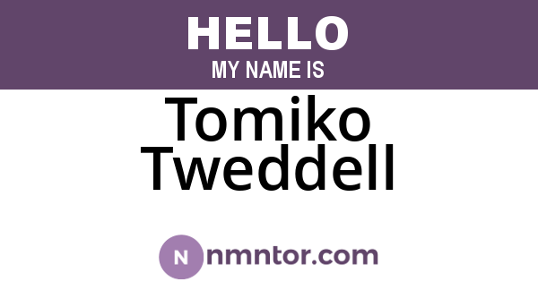 Tomiko Tweddell