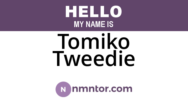 Tomiko Tweedie