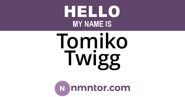Tomiko Twigg