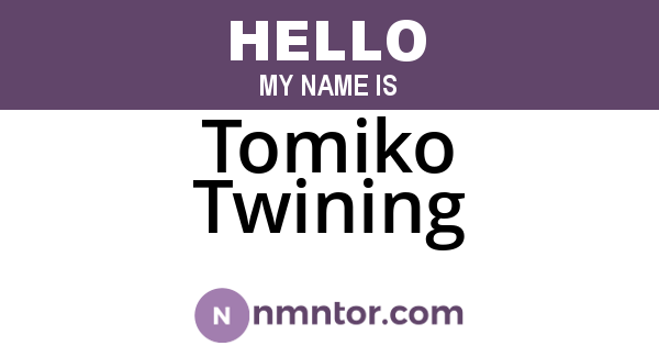 Tomiko Twining