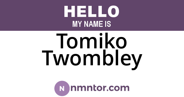 Tomiko Twombley