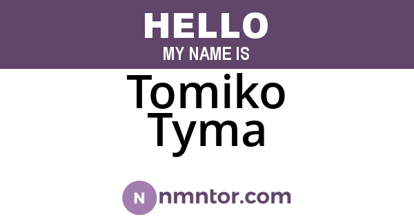 Tomiko Tyma